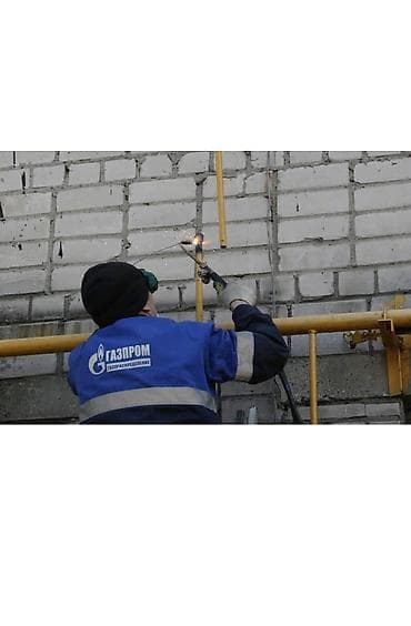 с краном: Газификация, Монтаж газопровода — 1