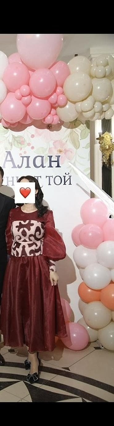 одежда охраны: Семейный комплект нарядных платьев в этническом стиле (бордовый) — 6