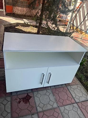 тв зона: Тумба под ТВ/медиа с полкой и дверцами размер ширина 50, доина 106 — 3