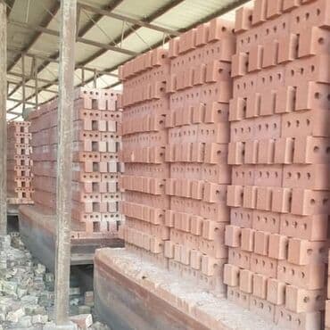 пескоблок буу: Пустотелый, дырчатый, Жженый кирпич, Полублок, 250×120×90 — 1