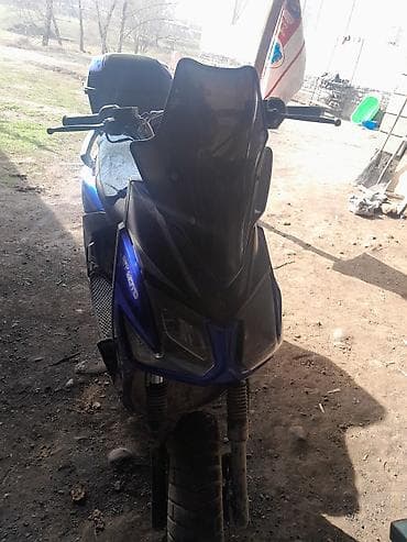 электромотоцикл для детей: Скутер JET MOTO (синий) - Кузов спортивного стиля с острыми линиями — 1