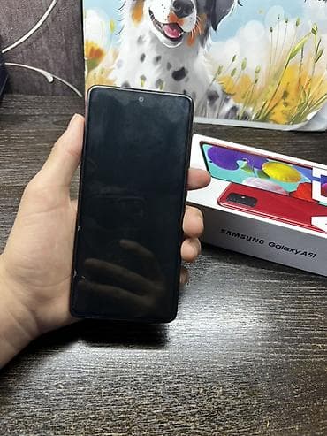samsung frontier: Samsung Galaxy A51, Б/у, 128 ГБ, цвет - Красный, 2 SIM — 2