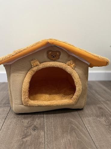 Мягкий домик для питомца - Уютный закрытый домик в форме будки