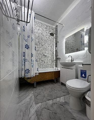 imak: 1 комната, 43 м², Кок-Жар ж/м 106 серия улучшенная, 2 этаж, Дизайнерский ремонт — 6