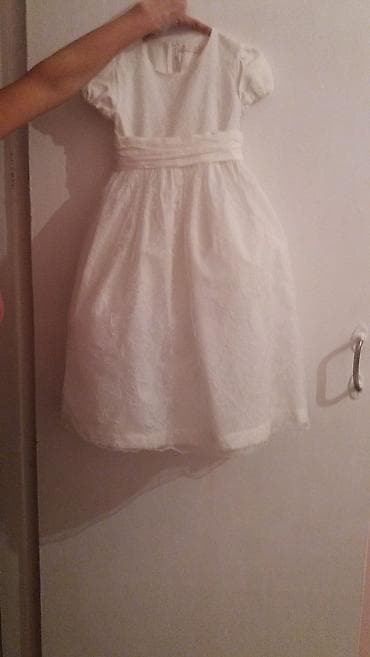 белый платья для девочек: Детское платье, цвет - Белый, Новый — 6