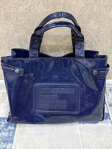 armani барсетка: Классическая сумка, Armani, Италия, Материал: Лаковая кожа, Женские — 1
