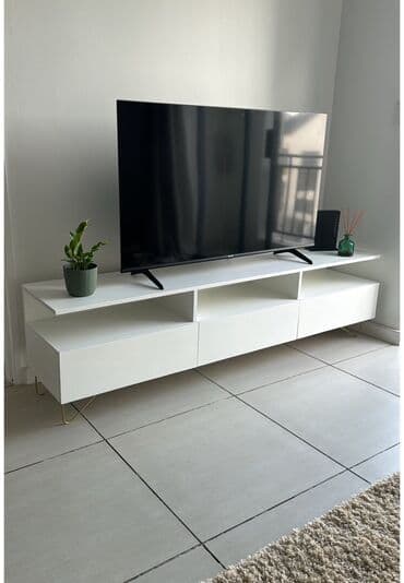 полки для аксессуаров: Тумба и подставка для телевизора, Подвесная, цвет - Серый — 12