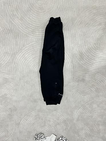 спорт куртку: Спортивная кофта/топпер на молнии - Цвет: чёрный с контрастной белой — 6