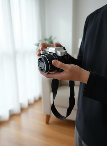 фотоаппарат мыльница: Цифровая камера с маркировкой 6K, поворотным экраном и комплектом — 1