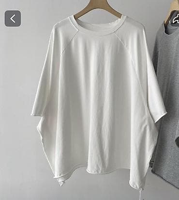 свободные рубашки женские: Футболка, Китай, Трикотаж, Все размеры — 1