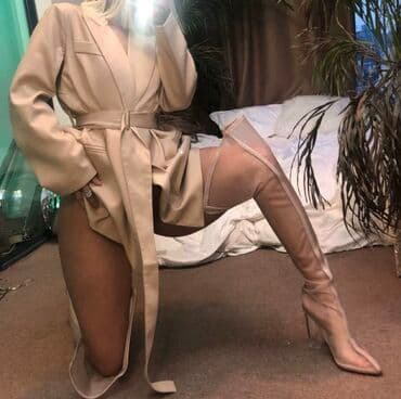 оптом ботинки: Өтүктөр, 37.5, Shein, Жаңы, түсү - Саргыч боз, Акысыз жеткирүү — 1