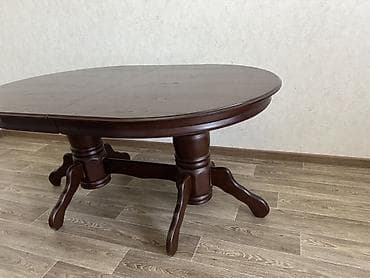 Столы: Стол трансформер Для кухни, Раскладной стол, Длина, см: 190–210 см, цвет - Коричневый — 1