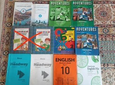 книга английский язык: Учебники по английскому языку с рабочей тетрадью цена ОБЖ 50 сом — 2