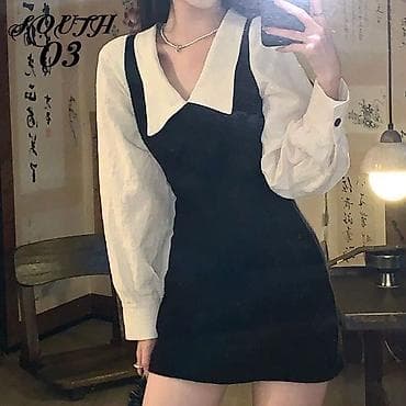 платье горничной: Милое платье в стиле корейских школьниц, походит как на вечер так и в — 1