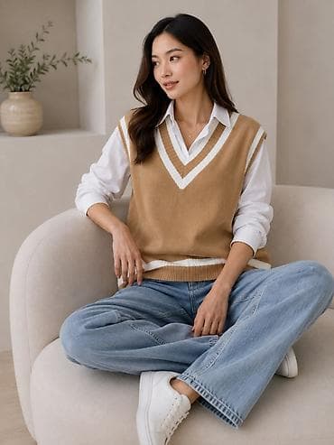 Айымдардын кийими: Женские джинсы свободного кроя - Посадка: высокая, комфортно — 7