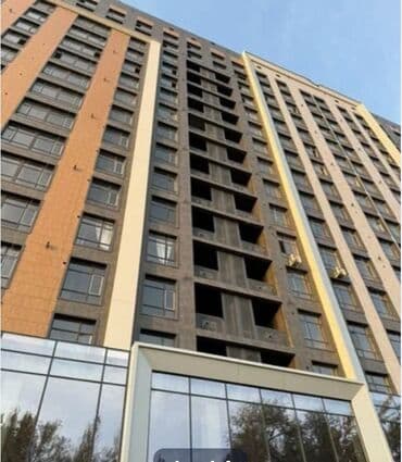 готовые квартиры в рассрочку в бишкеке 2023 год: 2 комнаты, 86 м², Элитка, 12 этаж, ПСО (под самоотделку) — 1