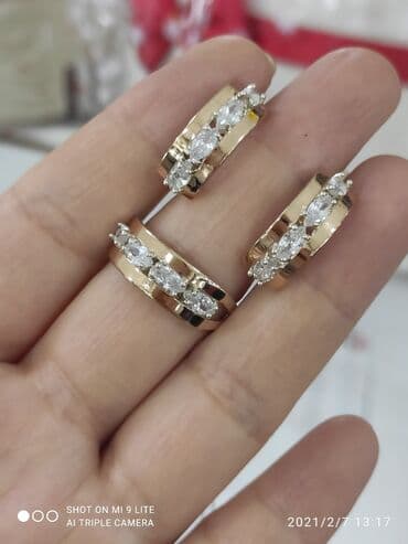 свадебные платья от производителя: Набор украшений, Проба 925, Женские, Новый — 3