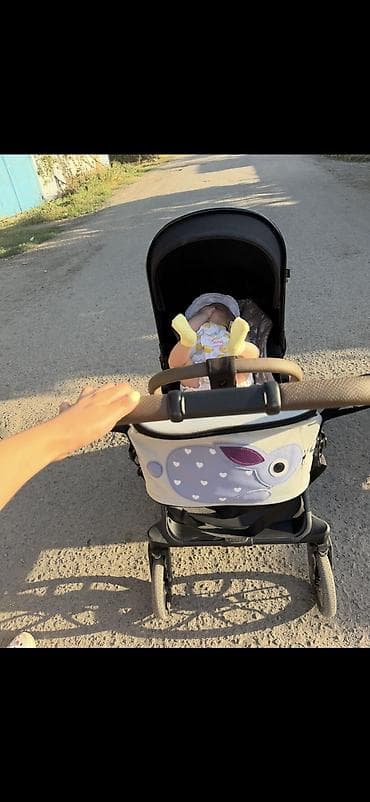 easy wolker: Коляска, цвет - Черный, Б/у — 8