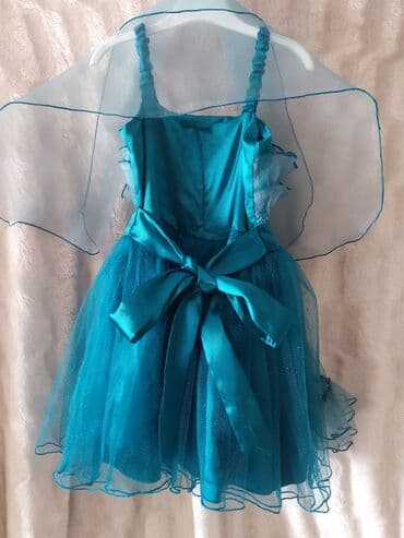 национальный костюм для детей: Детское платье, цвет - Зеленый, Б/у — 3