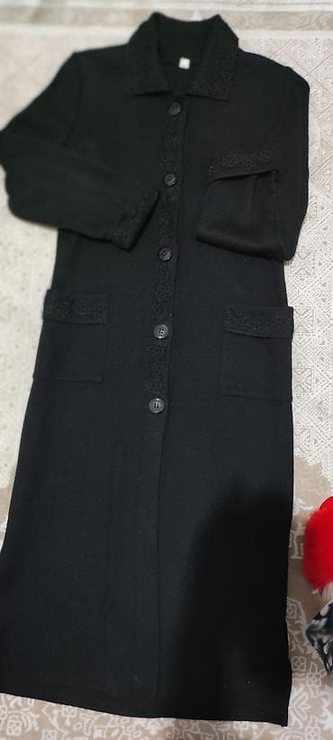 женское: Кардиган, Трикотаж, Длинная модель, Осень-весна, С карманами — 3