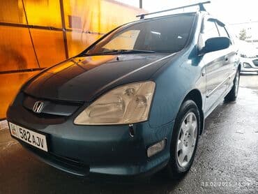 синяя geely: Honda Civic: 2003 г., 1.6 л, Механика, Газ, Хэтчбэк — 5