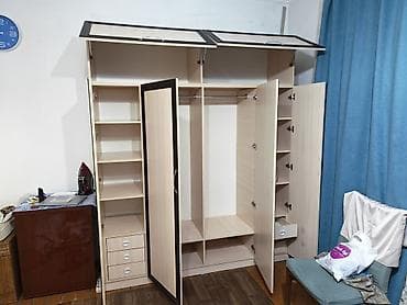 мебел шкаф бу: Шифоньер, шкаф для одежды, Б/у, Прямой, МДФ — 2