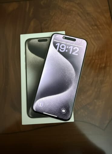 сумку для ноутбука: IPhone 15 Pro Max, Б/у, 256 ГБ, Natural Titanium, Чехол, Коробка, 86 % — 1