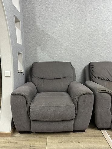подушки аниме: Комплект мягкой мебели, цвет - Серый — 3