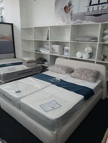 двухместный кровать: Стильная двуспальная кровать с мягким изголовьем — современный дизайн! — 3