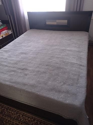 жаван сандык: Спальный гарнитур в современном стиле (цвет: темный венге + — 1