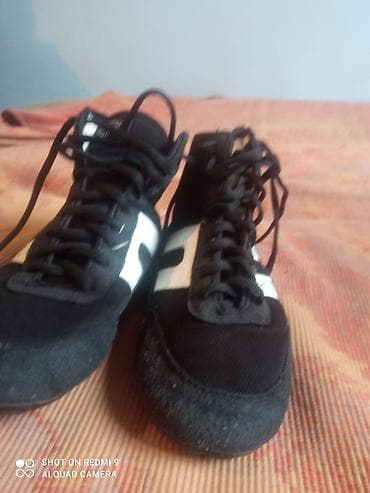 зимние обувь: Борцовки Green Hill (модель с высоким голенищем) - Цвет: черный с — 5