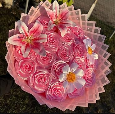 Букеты из игрушек: ~ЦВЕТЫ ИЗ🌹 АТЛАСНОЙ ЛЕНТЫ •Цветы, которые будут — 4