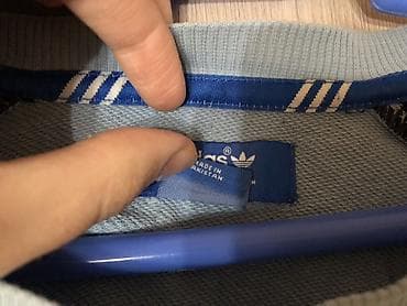 Мужская одежда: Мужская толстовка, Adidas, Новый, цвет - Голубой, Самовывоз — 3