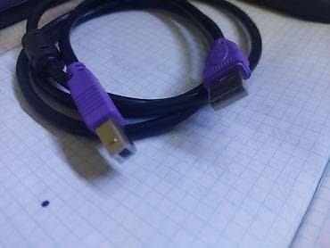 буфер а: USB 2.0 кабель для принтера (A–B) - Разъёмы: USB-A (мальчик) — USB-B — 1