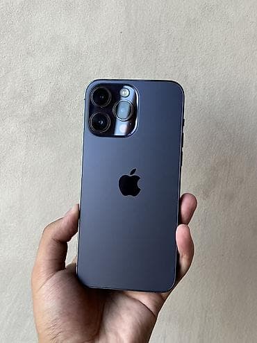 IPhone 14 Pro Max, Б/у, 256 ГБ, Deep Purple, 100 % at lalafo.kg IPhone 14 Pro Max, Б/у, 256 ГБ, Deep Purple, 100 %
