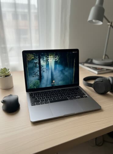 Ноутбук, Apple, 8 ГБ ОЗУ, Apple M1, 13.3 ", память SSD