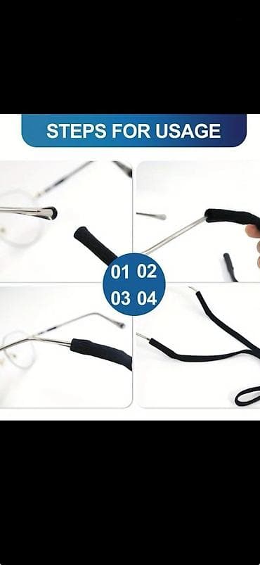 Солнцезащитные очки: Продаю новые качественные ремешки для очков с фиксатором для изменения — 4