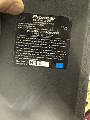 усилитель не: Акустическая система: пара напольных колонн + сабвуфер - Тип — 3