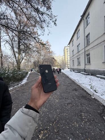 iphone xr цена в бишкеке бу: IPhone Xr, Б/у, 64 ГБ, Черный, Кабель, 100 % — 1