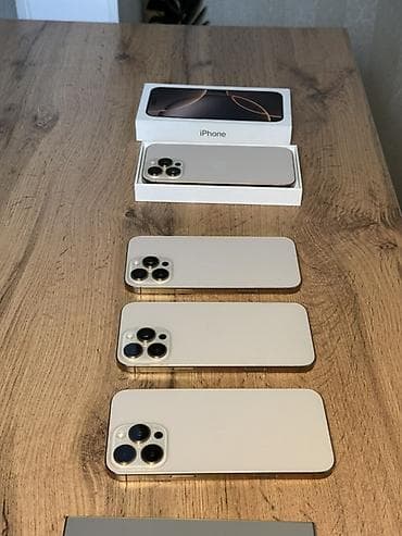 iphon 16 pro: IPhone 16 Pro Max, Б/у, 256 ГБ, Desert Titanium, 91 % — 1