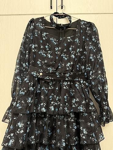 шифоне: Вечернее платье, Длинная модель, Шифон, С рукавами, L, XL — 2