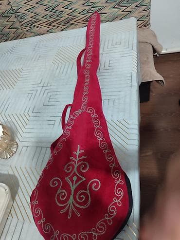 турник 4 в 1: Комуз новый с чехлом - Традиционный корпус «груша» из светлой ели с — 3