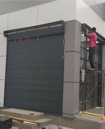 ворота для гаража цена: Ролл дверь, Жалюзи дверь, Другой материал, Бесплатная доставка, Без установки, Новый — 12