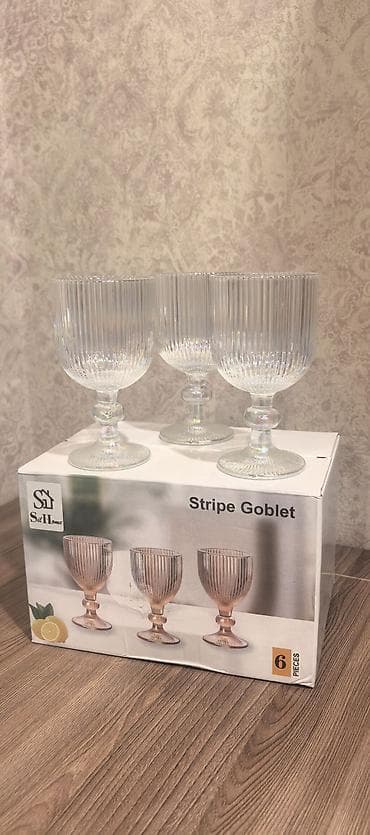 Набор бокалов Sei Home Stripe Goblet — 6 штук - Тип: бокалы на ножке