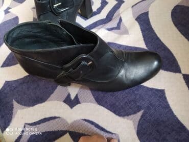 Женская обувь: Ботильоны натуральная кожа Стильные на удобных устойчивых каблуках В — 4