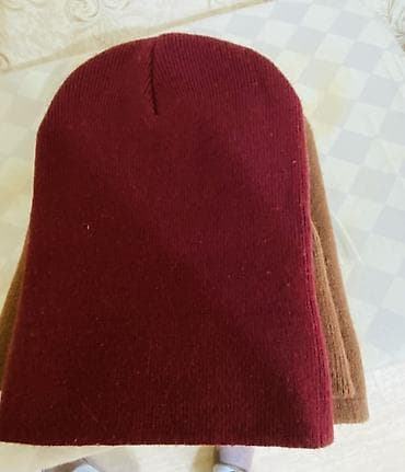 Универсальные двойные вязаные шапки-бини - Модель: классическая бини