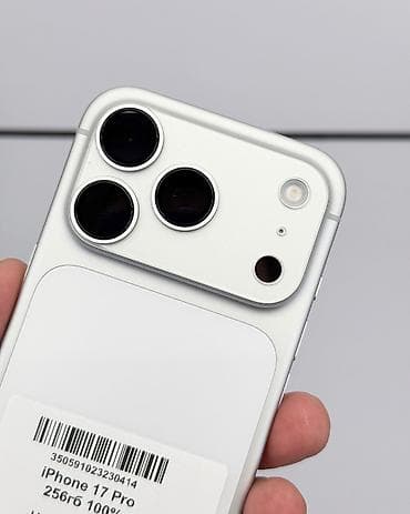 чехол iphone 17: IPhone 17 Pro, Б/у, 256 ГБ, Белый, Защитное стекло, Чехол, Кабель, В рассрочку, 100 % — 4