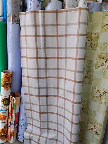 Скатерть/скатертная ткань в рулоне - Дизайн: крупная клетка в теплых at lalafo.kg Скатерть/скатертная ткань в рулоне - Дизайн: крупная клетка в теплых