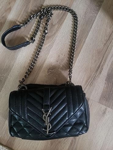 lauren: Классическая сумка, Saint Laurent, Материал: Натуральная кожа, Застежка на магните, Женские — 1