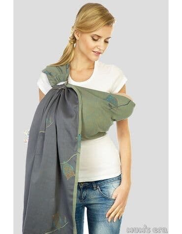 Продам слинг с кольцами. Б/у Слинг-шарф Mum's Era "Совы" имеет